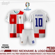 Croatia National Team Football JERSEY EURO 2024 HOME AWAY FULL PRINTING PREMIUM CUSTOM Name SIZE Chi