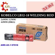 KOBELCO LB52-18 (E7018) WELDING ELECTRODE/ WELDING ROD 2.6MM/ 3.2MM/ 4.0MM X 20KG