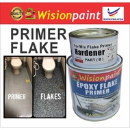 EPOXY FLAKE PRIMER WISION ( 1 LITER ) WP FLAKE PRIMER FINISHING /EPOXY TOP PAINT FOR FLAKE COLOURS F