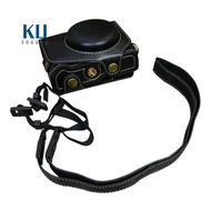 PU Leather Camera Bag Camera Bag Leather Case with Shoulder Strap for   G7x Mark Ii / G7x Mark Iii A