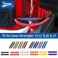 JIDIXIAN Car Door Restriction Limit Protector for Jeep Wrangler YJ TJ JK JL JT Car Door Limiting Str