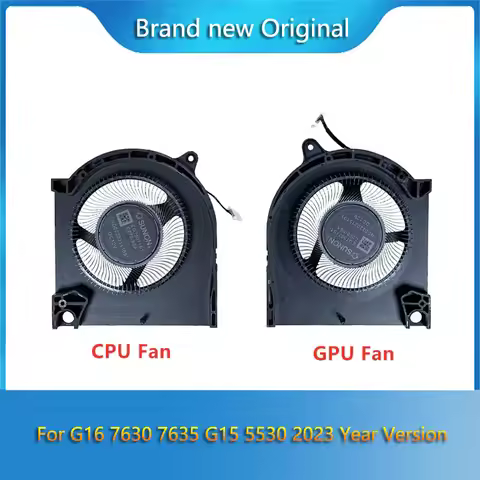 Brand New original Laptop CPU GPU cooling Radiator Fan For DELL G16 7630 7635 G15 5530 2023 Year Ver
