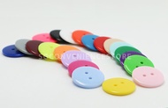10pcs DIY Sewing Crafting PVC Button Art Scrapbook Materials Multipurpose Candy Colour 2 Hole 11.5mm