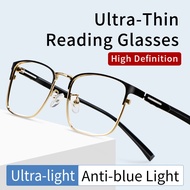 Blue Light Blocking Reading Glasses  Ultra-Thin CR39 Hard & Multi-Coated Lens,Magnifying Presbyopia 