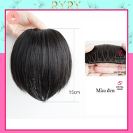 Tóc giả kẹp làm phồng chân tóc hình trái đào loại 15cm/25cm  độn mái phồng làm dày tóc -Phụ kiện RYR