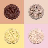 Swensen's Signature mochi-snowskin Ice Cream Mooncake 4pcs (Sticky Chewy Chocolate, Cookies N Cream, During King &amp; Straw