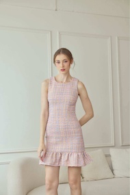 ROSSARIN - Irene dress เดรสผ้าชาเเนล