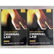 Smith And Hogan’s Criminal Law Part 1 & Part 2 14th edition 978-0-19-870231-3