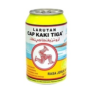 Larutan Penyegar Cap Kaki Tiga Kaleng Rasa Jeruk Nipis  320 ml