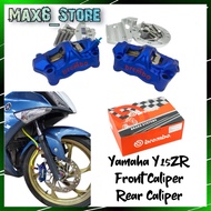 YAMAHA Y15ZR P4 CALIPER PUMP Y15 4POT TITANIUM Y15ZR FRONT CALIPER & REAR CALIPER BRACKET CNC ALLOY 