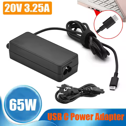 65W 20V 3.25A USB C Power Adapters For Lenovo ThinkPad Laptop Type C Charger Adapter Fast Power Char
