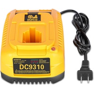 Pengecas Pantas DC9310 Gantikan untuk Pengecas Bateri Dewalt 18V, Serasi untuk Bateri Dewalt 7.2V-18