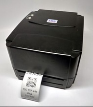TSC TTP-244 Plus 熱感式/熱轉式 條碼標籤機 USB 附外接紙捲架｜二手熱感機 標籤機 熱感標籤機