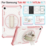 For Samsung Tab A8 10.5 X200 X205 Tab A7 Lite 8.7 T220 T225 Full Body Protection Shockproof Case