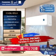 CHANGHONG AC 0.5 PK AC 1/2 PK STANDARD CHOL-05L4 (INDOOR OUTDOOR UNIT ONLY) GARANSI RESMI 10 TAHUN