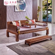 Mahogany Arhat Bed Wenge New Classical Thickened Plain Arhat Bed Three-Piece Set Solid Wood Bed Tata