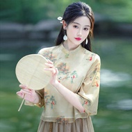 cheongsam dress cheongsam muslimah plus size · Hanfu gaya Cina wanita Cina baru meningkatkan pakaian