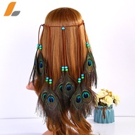 Full Peacock Feather Headband Travel Indian Peacock Feather Headband Ethnic Style Feather Hair Acces