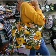 Tote bag kanvas motif bunga / Tote bag tali sumbu kain kanvas / Totebag Tali Sumbu Bahan Kanvas moti