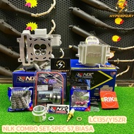 BAJET V2 SPEC 57 NLK PERFORMANCE TOP COMBO SET SUPERHEAD 19/22 BIASA SPEC57 LC135/Y15ZR NLK BLOCK CE