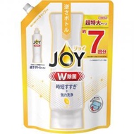 JOY - 檸檬香 W除菌濃縮消臭洗潔精補充裝(黃) 910ml 包裝隨機出