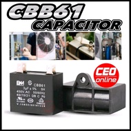 CEO 🇸🇬 CBB61 Fan Capacitor Motor Capacitor Aircond Capacitor 1UF 1.2UF 1.5UF 2UF 3UF 3.5UF 4UF 4.5UF
