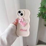 1 ชิ้น เคสโทรศัพท์ DIY โบว์หัวใจทรายไหลดาวมาการอง สำหรับ S25 S24 S24 Plus S24+ S24 Ultra S24 FE S20 