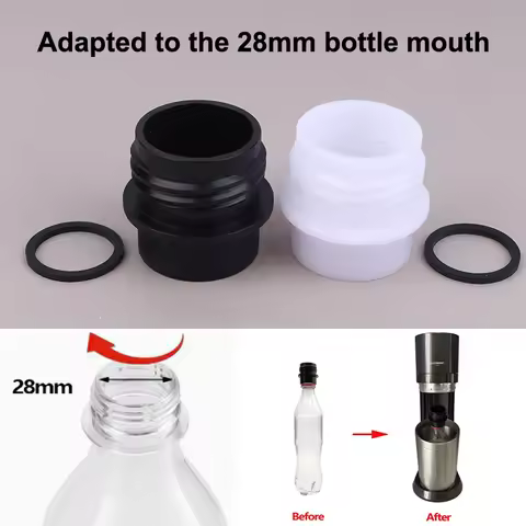 Bottle Adapter For 28 Gauge PET Bubble Bottle Compatible With SodaStream Machine Connect Head Conver