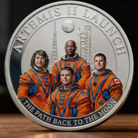 2026 Artemis II Launch Commemorative Coin America Moon Mission Collectible The Path Back To The Moon