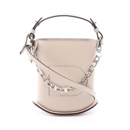 【二手】Delvaux PIN TOY ECLAT 手提包，兩用，象牙色皮革，女士，二手 A