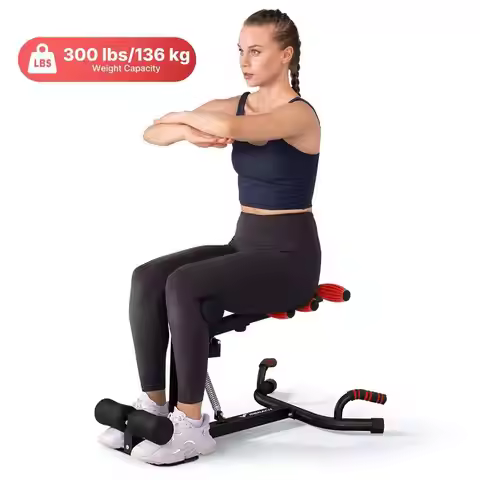 Deep Squat Machine For Women, Adjustable Glutes Trainer Machine, Core Leg Push Up Workout Machine Fo