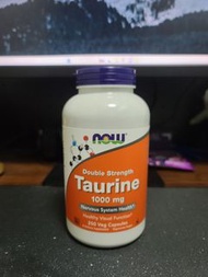NOW Foods
牛磺酸 1000mg 250 粒素食膠囊