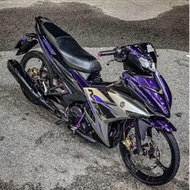 COVER SET Y15ZR V1/V2 MXKING PURPLE (2)ORI HLD