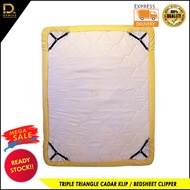 TRIPLE TRIANGLE CADAR KLIP/BEDSHEET CLIPPER/BED SHEET CLIP GETAH CADAR KLIP SEGI TIGA