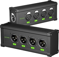 GearIT 4 Channel Multi Network 3-Pin XLR/DMX/AES-EBU to Ethercon RJ45 Cat5/Cat6 Ethernet Extender fo