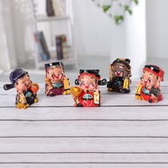 五福五路财神招财摆件💰Q版居家办公桌内饰摆件蛋糕装饰烘焙场景饰品💰God of Wealth Cute Version Good Luck for Home & Office deco Cake De