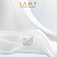 LAMY Dancing Swan White 6052 Swan Necklace - Platinum Necklace