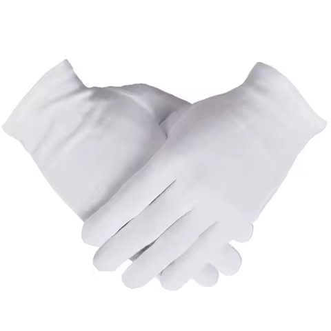 12 Pairs White Cotton Gloves For Dry Hands Moisturizing Eczema Inspection Work Gloves Washable Stret