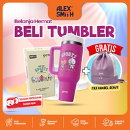 [Goto 2-In-1 Bundling Package] 1.2L BT21 Drinking Bottle, Cold-Resistant Tumbler + Unisex Sports Tra