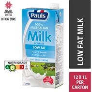 PAULS Low Fat UHT Milk, 1L (Pack of 12) (EXP 03/04/24)