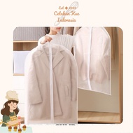 GANTUNGAN {CKI} PEVA Anti-Dust Zipper Clothes Cover Clothes Hanger Cover Gown Suit