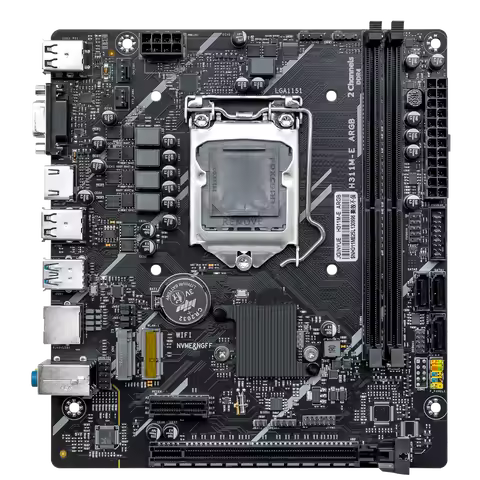 JGINYUE H311 M-E ARGB D3 ARGB Motherboard New Supports 6/7/8/9th DDR3 M-ATX 32GB RAM Desktop PC SATA