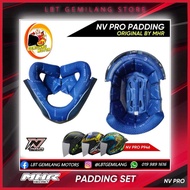 MHR Helmet NV PRO [PADDING SET] By MHR Helmet Motorcycle Helmet Accessories