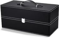 HHSME Double-Layer Carrying Case for Shark Flexstyle, Waterproof Travel Case for Hair Dryer/Hot Tools, Portable Storage Case for Shark Flexstyle/Dyson Airwrap Styler and Attachments, Black
