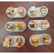 Muneyes coffee brown bear lens charm tray