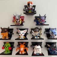 6pcs digimon adventure agumon war greymon angemon figure