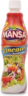 MANSA Vinegar Synthetic for Cooking Non Fruit Unflavoured White Vinegar for Home Cooked Food Recipes (620ML) (Pack of 2)