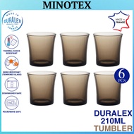 Duralex 6pcs 210ml Creole Glass Tumbler France/ Gelas Duralex Hitam / Gelas Pendek Duralex