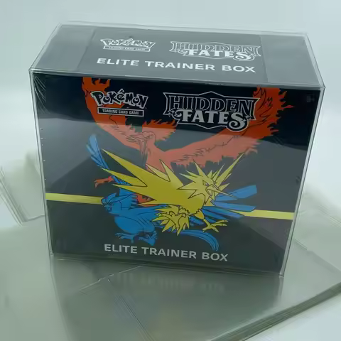 10pcs Dustproof PVC Clear Elite Trainer Box ETB Clear Plastic Protector Case Card Protective Box Sho