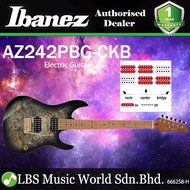 [Discontinued] Ibanez AZ242PBG-CKB 6 String American Basswood Body Poplar Burl Top Electric Guitar C